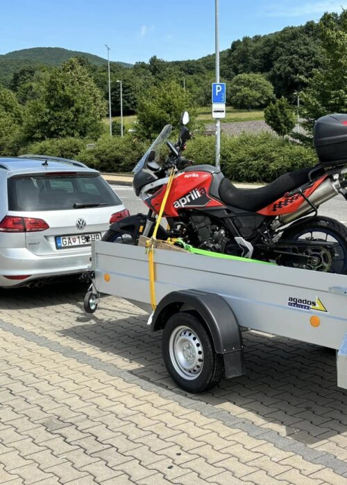 odťah motorky pred servisom